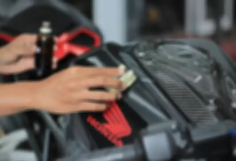 Ilustrasi coating bodi motor