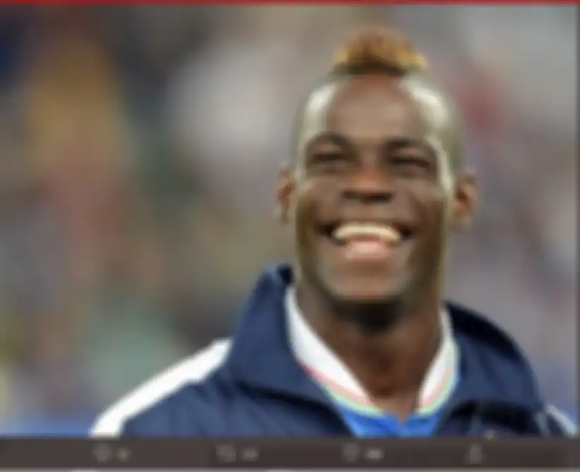Penyerang Italia, Mario Balotelli.