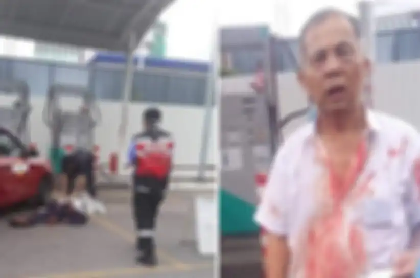 Korban tewas (kiri) dan pelaku yang nekat membunuh temannya sendiri karena memotong antrian saat isi bensin (kanan).