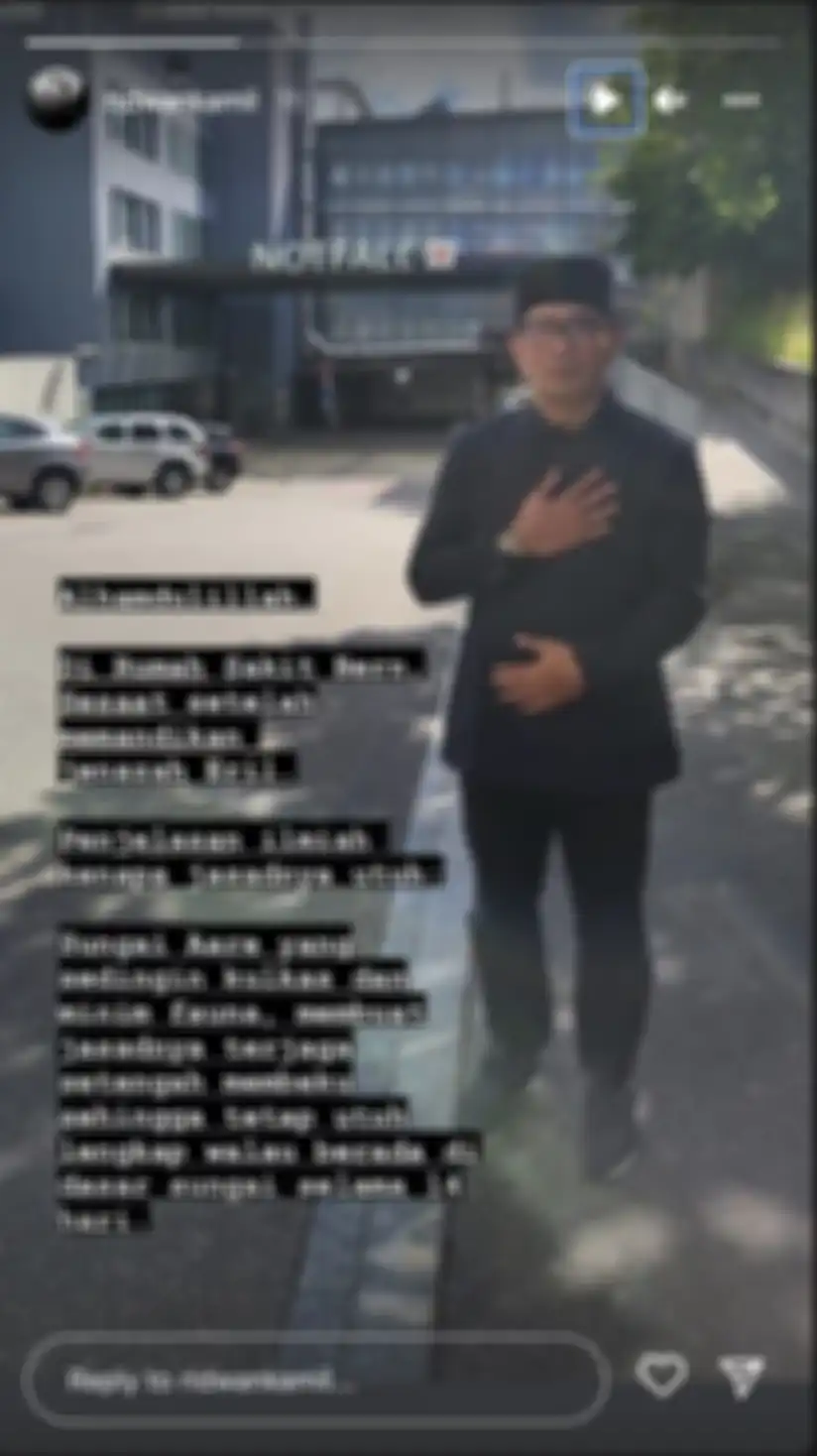 Ridwan Kamil usai melihat jenazah sang putra Emmeril Kahn Mumtadz