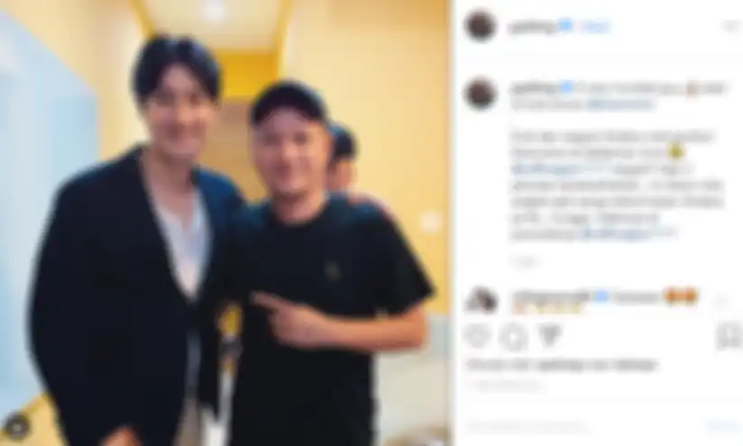 Gading marten puji choi siwon saat bertemu di rumah raffi