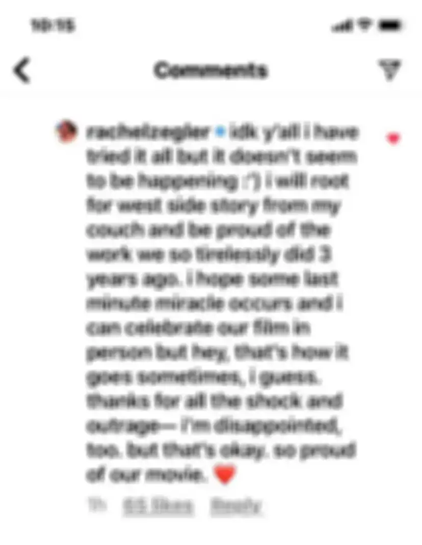Salah satu komentar dari Zegler soal dirinya yang tak diundang dalam acara Oscar.