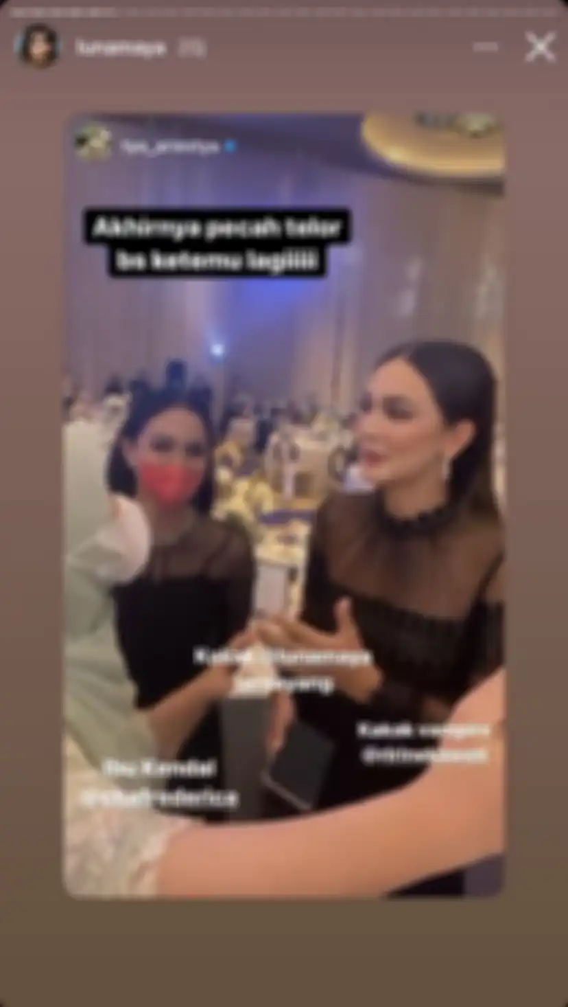 Instastory Luna Maya