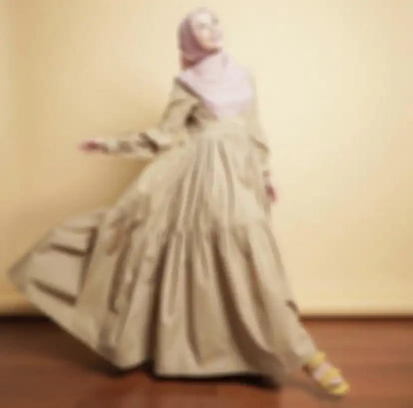 Inspirasi gamis Laudya Cynthia Bella.