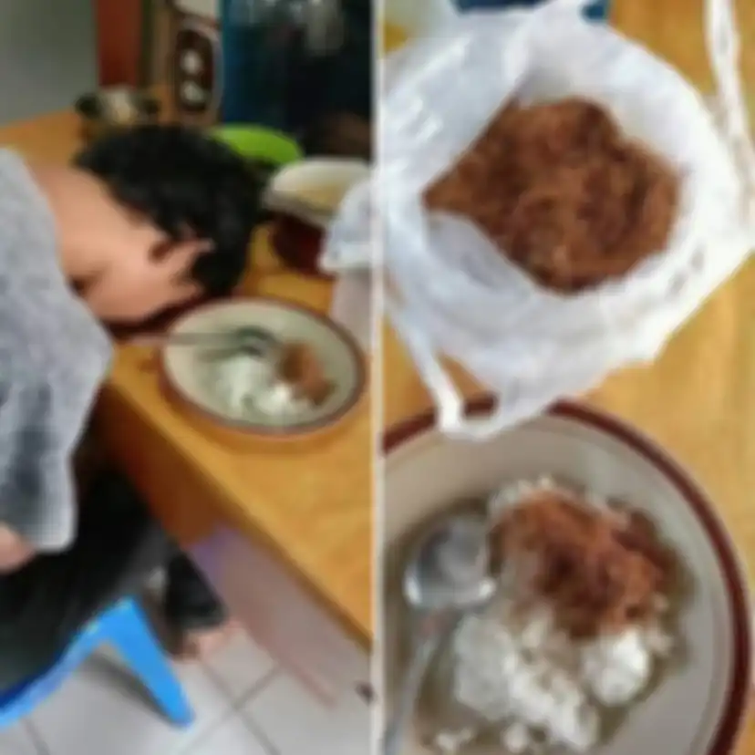 Pria apes yang diambil bukannya serundeng melainkan tembakau