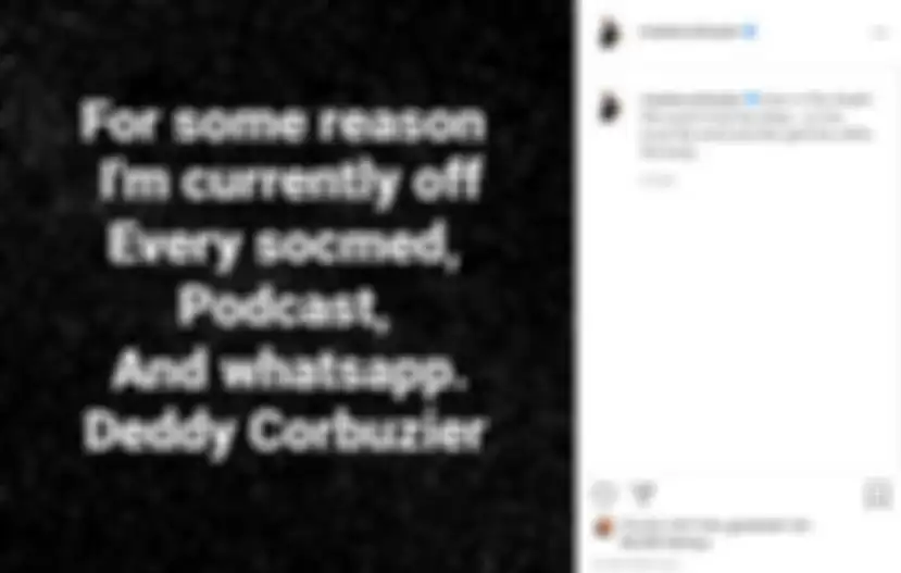 Deddy Corbuzier bagikan kabar off dari sosmed