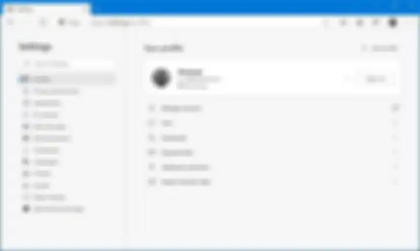 Pengaturan profile Edge Chromium