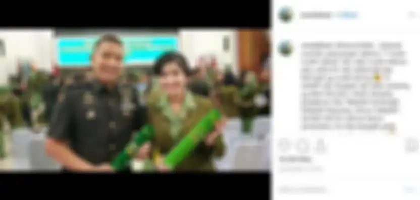 Winda Khair temani acara kelulusan sang suami di Akademi Militer