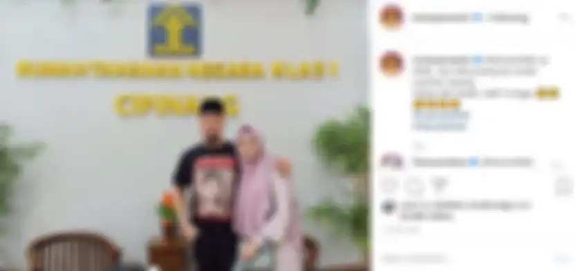 Kalimat romantis dari Mulan Jameela untuk menyambut bebasnya sang suami tercinta.