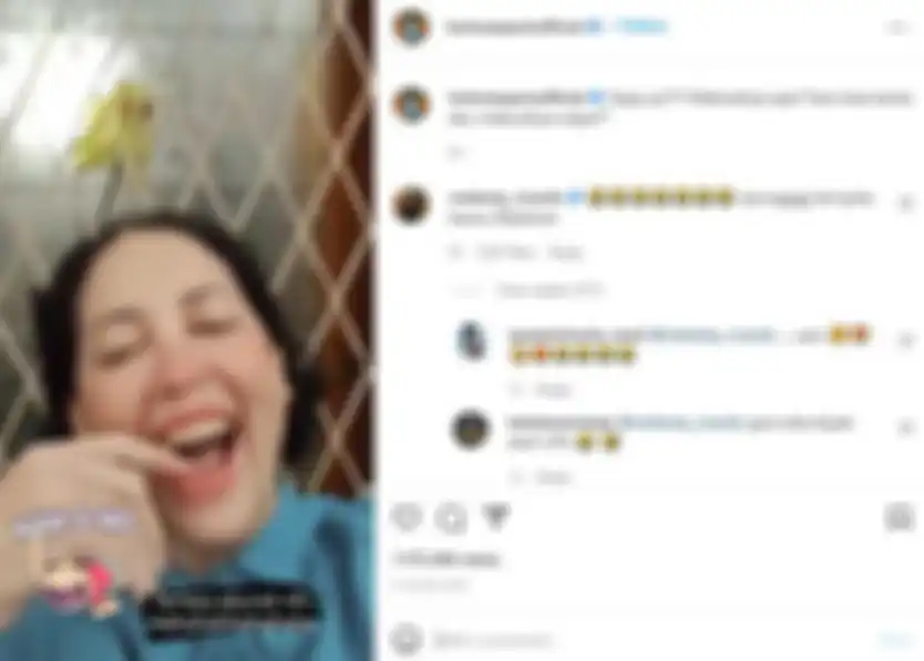Postingan Instagram Hotman Paris yang menggungah ulang video TikTok Meriam Bellina