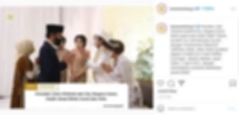Unggahan akun Sekretariat Negara tentang kehadiran Jokowi di acara pernikahan Atta dan Aurel