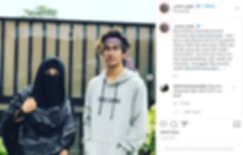 Umi Pipik meradang putra sulungnya, Abidzar dikritik netizen lantaran menyemir rambut.