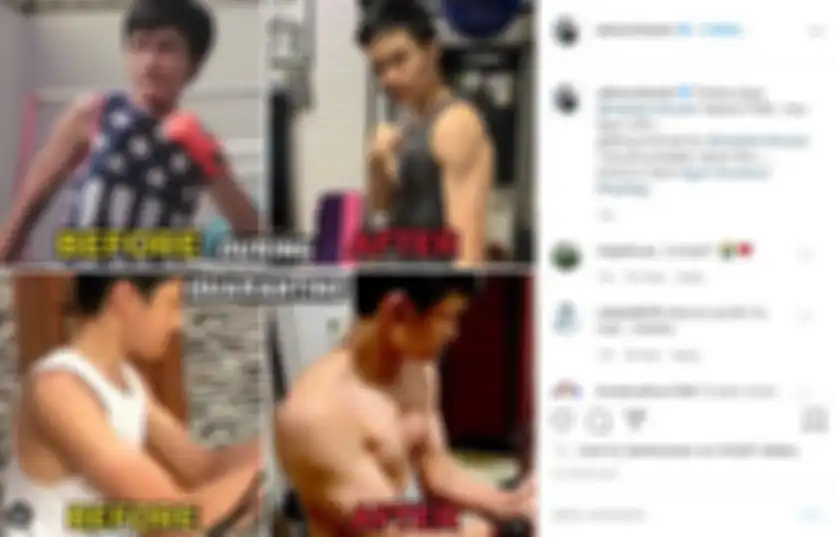 Azka Corbuzier tunjukan lengan super berotot sambil sentil sang ayah, Deddy Corbuzier.