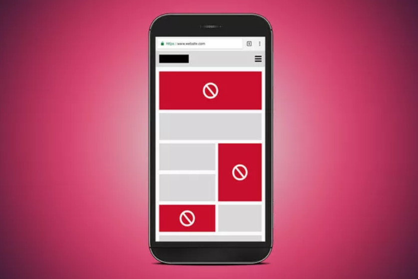 Ilustrasi penggunaan aplikasi Adblocker