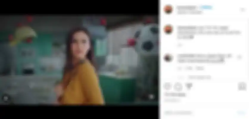 Karen Nijsen saat bintangi sebuah iklan