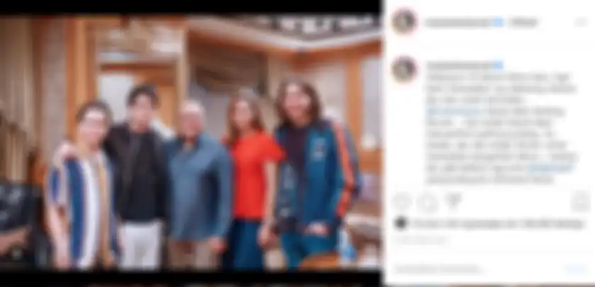 Maia Estianty bersama suami dan anak-anaknya makan malam bersama pergantian tahun
