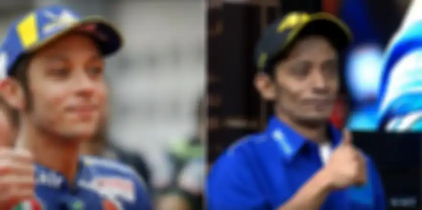 Deddy Corbuzier bertemu Valentino Rossi KW dari Indonesia
