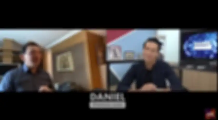 Ahok saat mengungkap prahara rumah tangganya pada Daniel Mananta.