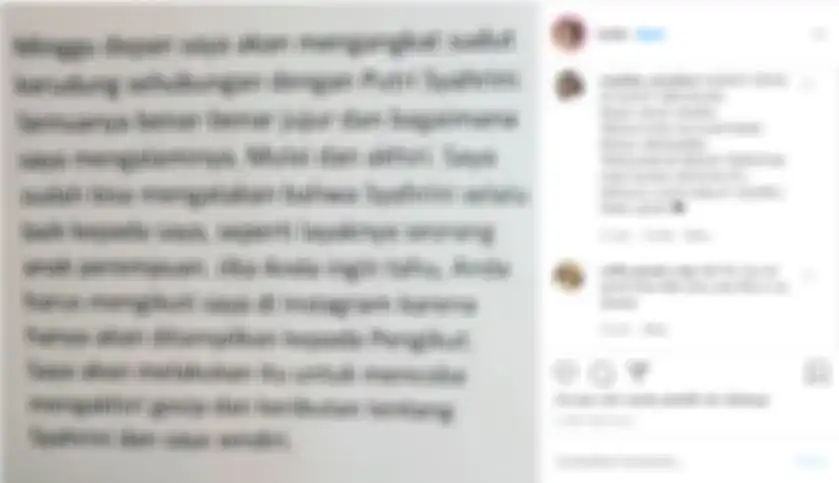 Unggahan klarifikasi Lauren, pria bule yang disebut sebagai ayah angkat Syahrini