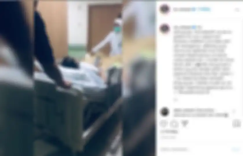 Sammy Simorangkir menjalani operasi usai alami kecelakaan motor