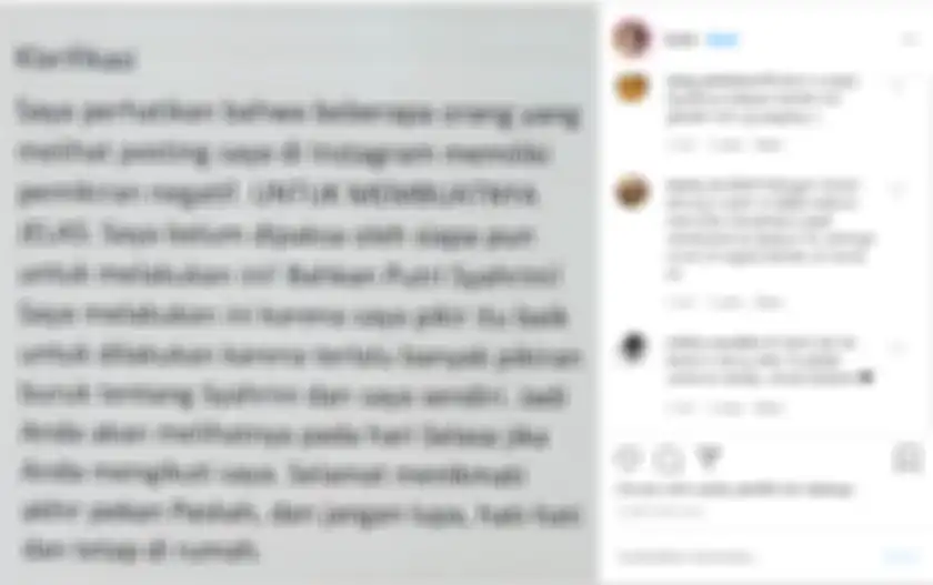 Unggahan klarifikasi Lauren, pria bule yang disebut sebagai ayah angkat Syahrini
