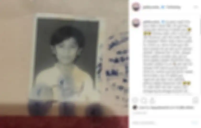Gebby Vesta pamerkan foto masa kecilnya.
