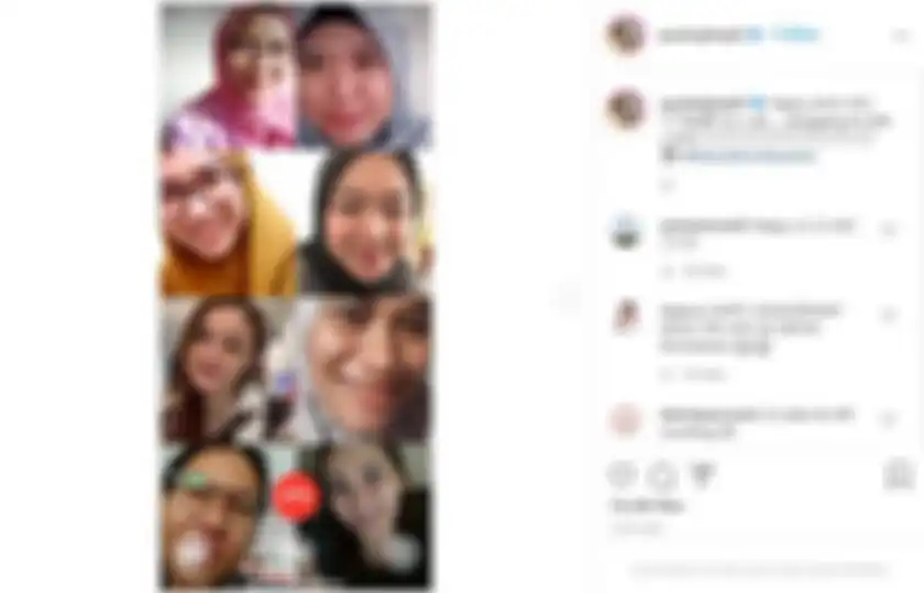 Unggahan Ayu Ting Ting bersama teman-teman SMA