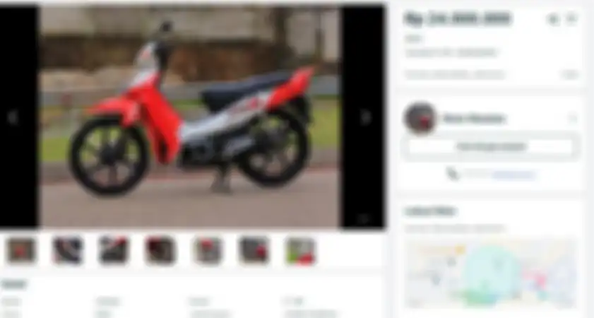 Yamaha F1ZR Marlboro Edition siap dilepas pemiliknya jika ada yang berani nebus Rp 24 juta.
