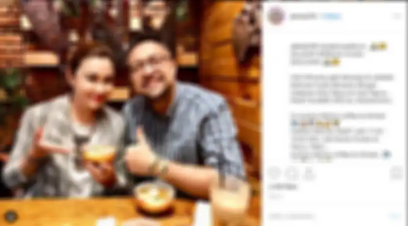 Momen mesra saat Ari Sihasale menemani Nia Zulkarnaen berbuka puasa