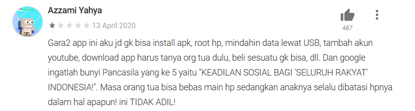 Review yang membawa sila kelima Pancasila.