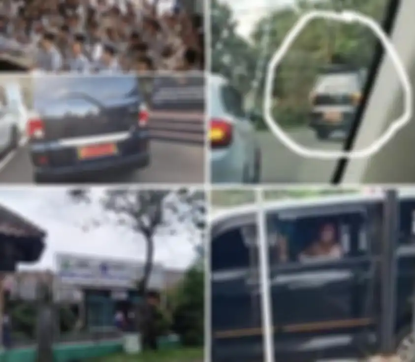 Pengemudi mobil pelat merah khas Mabes TNI malah pulang jalan kaki usai dilepas polisi. Dia diviralkan culik anak SMP. Foto wajahnya dirahasiakan. 