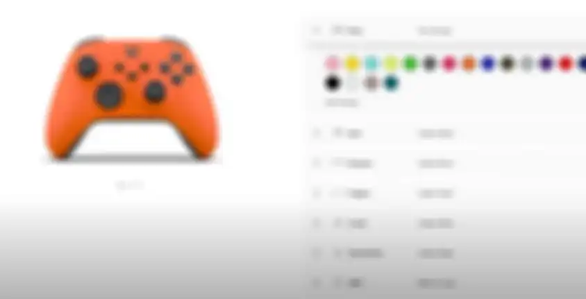 Ilustrasi membuat kontroler Xbox custom di software Xbox Design Lab