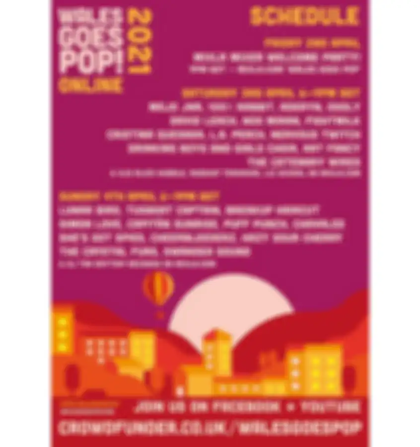 Line up Wales Goes Pop!