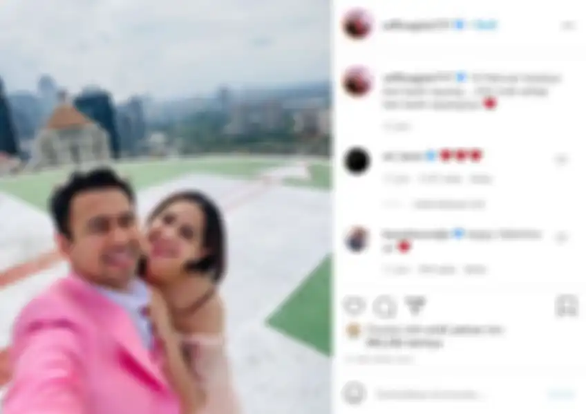 Unggahan Raffi Ahmad dan Nagita Slavina