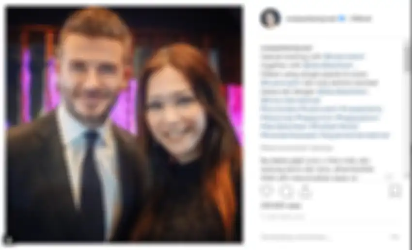 Maia Estianty foto bersama David Beckham