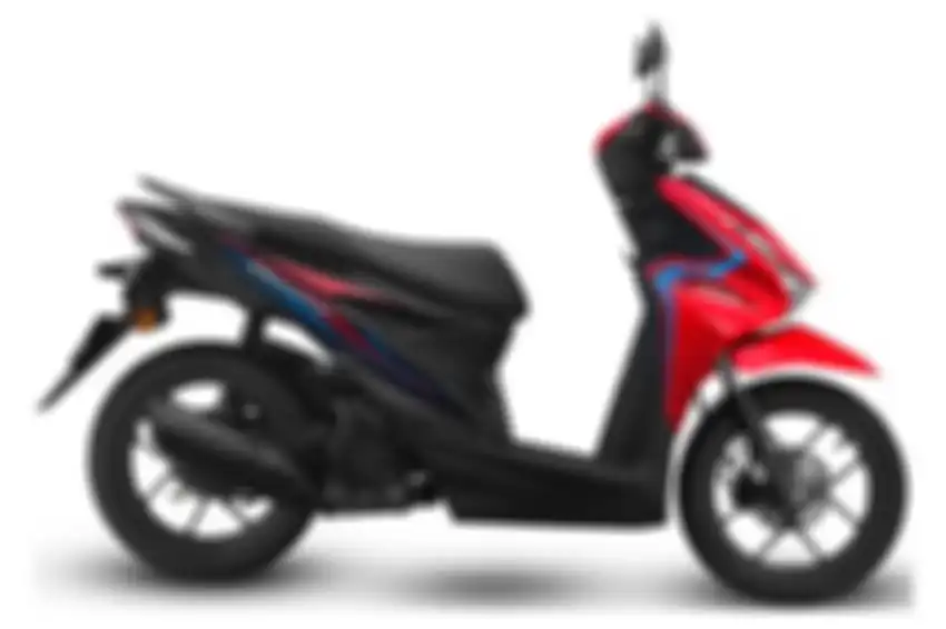 Motor baru Honda BeAT 2025 warna merah di Malaysia