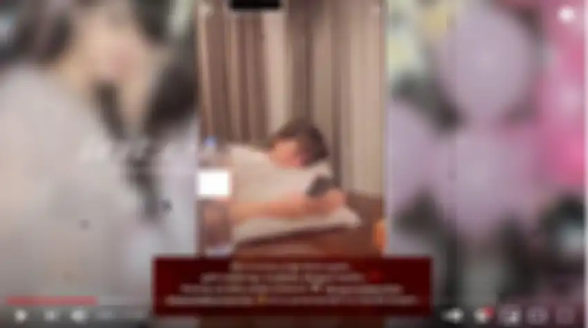 Unggahan foto Marissa Brigita, terlihat Celine Angelista sedang galau. 