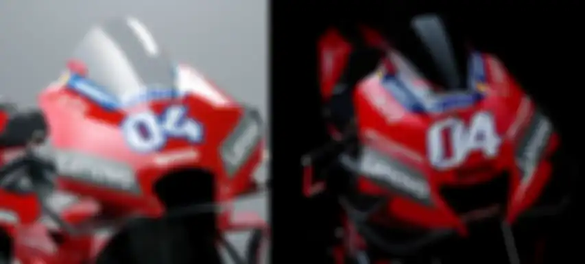 Perbedaan motor MotoGP Ducati Desmosedici GP 2019 dengan 2020 di bagian tebeng depan