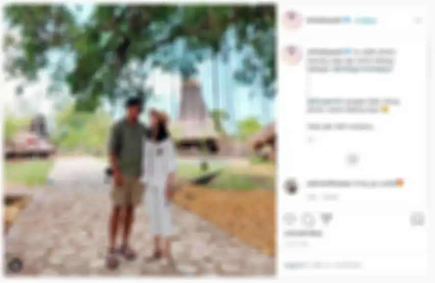 Unggahan Ririn Ekawati saat liburan bareng Ibnu Jamil.
