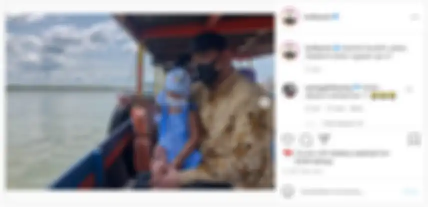 Bobby Nasution ajak Sedah Mirah naik kapal.