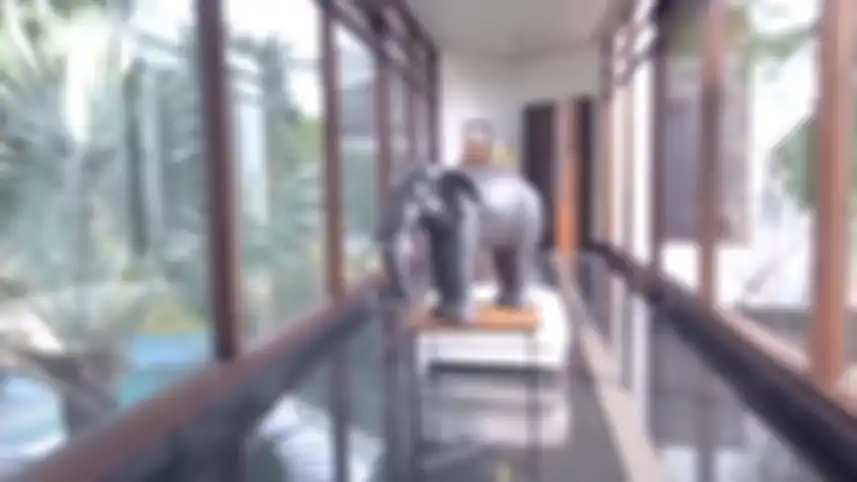 Lorong menuju kamar Momo Geisha