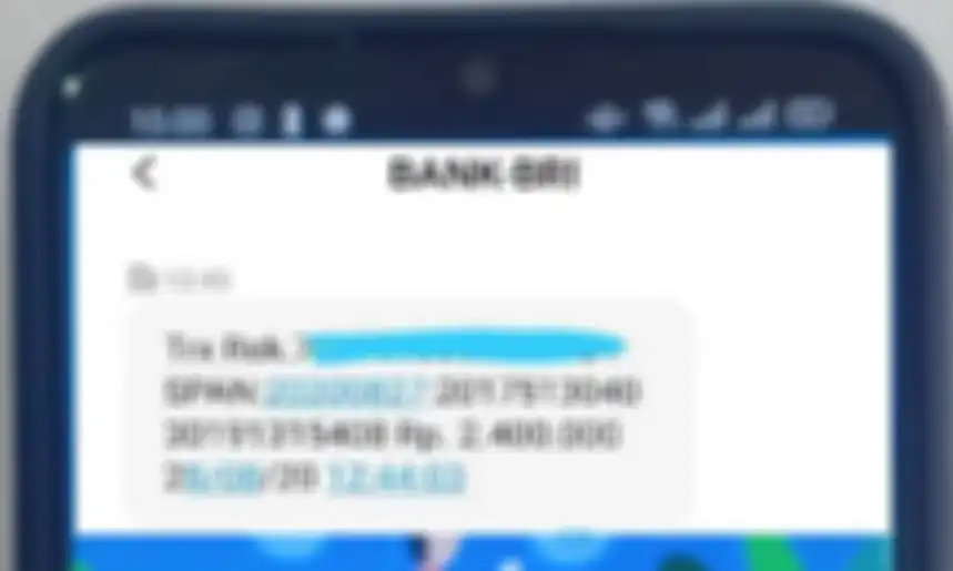 SMS dari Bank BRI pemberitahuan bantuan pemerintah Rp 2,4 juta masuk ke rekening. Mesti tahu cara pencairannya 