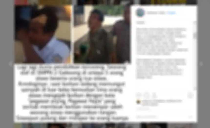 Pengguna media sosial dihebohkan dengan video penganiyaan yang diduga dilakukan oleh siswa SMP Negeri 2 Galesong, Sulawesi Selatan