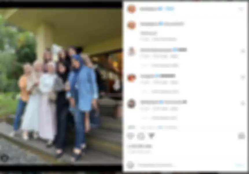 Momen Lesti Kejora bersama sahabat