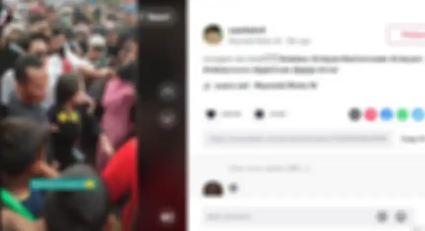 Jeje berteriak kesal lihat kerumunan masyarakat yang menghalangi jalannya 