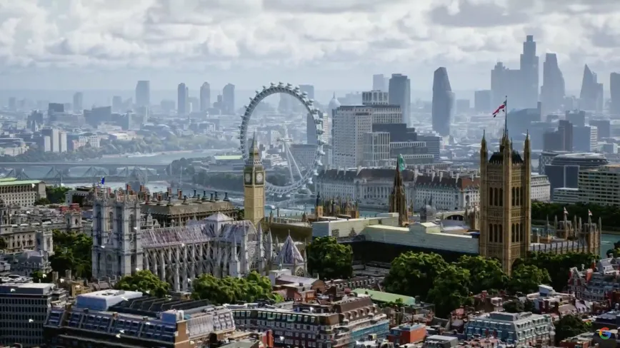 3D Live View London di Google Maps