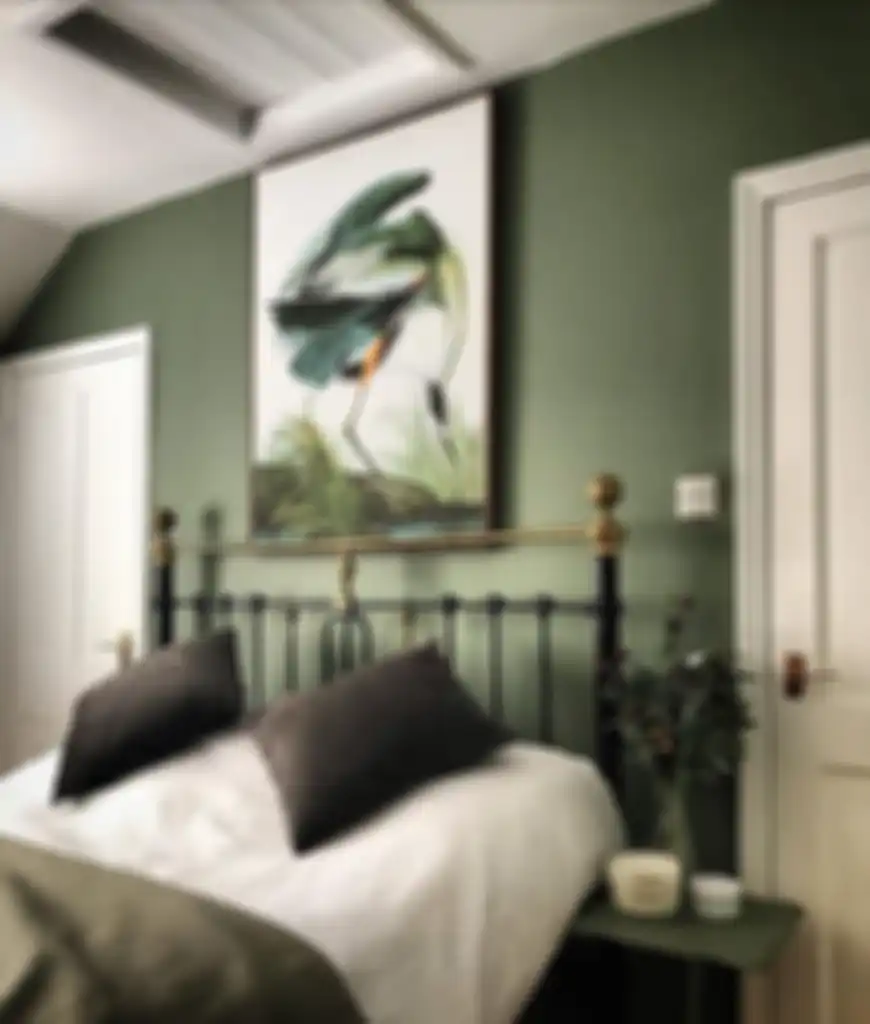 Kamar dengan Warna Hijau Sage