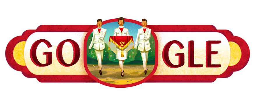 Google Doodle HUT RI Tahun 2016