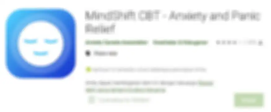 Aplikasi Mindshift CBT di Google Play Store.