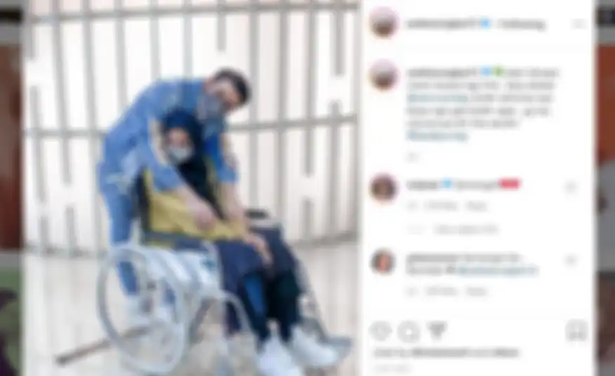 Zaskia Sungkar jalan-jalan menggunakan kursi roda setelah program kehamilan, Jessica Iskandar berikan dukungan